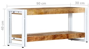 vidaXL Έπιπλο Τηλεόρασης 90 x 30 x 40 εκ. από Μασίφ Ξύλο Μάνγκο