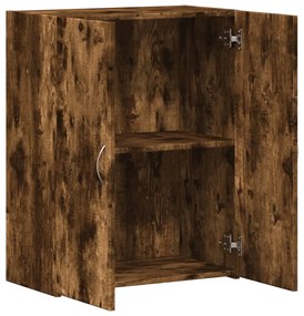 vidaXL Αρχειοθήκη Καπνιστή Δρυς 60x32x77,5 εκ. από Επεξεργασμένο Ξύλο