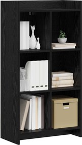 vidaXL Βιβλιοθήκη Μαύρη Δρυς 59 x 30 x 111 εκ Επεξεργασμένο Ξύλο