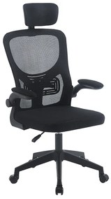 A9945 ΜΑΥΡO MESH ΠΟΛΥΘΡΟΝΑ ΓΡΑΦΕΙΟΥ ZITA PLUS 59X60X46-113/56-126εκ.