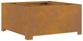vidaXL Τζάκι Τετράγωνο 80x80x40 εκ Κατασκευασμένο από Ανοξείδωτο Χάλυβα