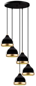 Φωτιστικό Οροφής Yildo 892OPV2135 43x43x111cm 5xE27 40W Black Opviq