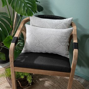 Μαξιλαροθήκη Διακοσμητική Izola 04 Grey Teoran 30X50 Cotton-Polyester