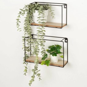 Ράφια Max Home Σίδερο Ξύλο MDF (x2)