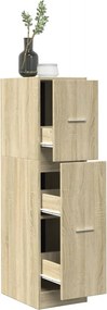 vidaXL Συρταριέρα Γενικής Χρήσης Sonoma Δρυς 30x41x118 εκ Επεξ. Ξύλο