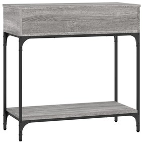vidaXL Τραπέζι Κονσόλα Γκρι Sonoma 75x34,5x75 εκ. Επεξεργασμένο Ξύλο