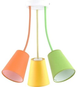 Φωτιστικό Οροφής τρίφωτο WIRE COLOUR πολύχρωμο TK Lighting-2106-Πολύχρωμο 2106