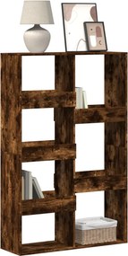 vidaXL Βιβλιοθήκη Καπνιστή Δρυς 100x33x155,5 εκ. Επεξεργασμένο Ξύλο