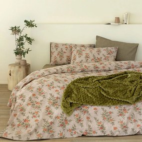 Παπλωματοθήκη FL6245 (Σετ 3τμχ) Beige Palamaiki Υπέρδιπλo 240x250cm 100% Βαμβάκι
