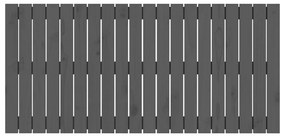 vidaXL Κεφαλάρι Τοίχου Γκρι 127,5x3x60 εκ. από Μασίφ Ξύλο Πεύκου