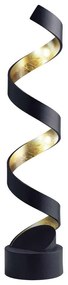Φωτιστικό Δαπέδου Helix LED-HELIX-L4C NER 12W Led 14,5x66cm Black-Gold Luce Ambiente Design Aluminium
