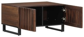 vidaXL Τραπεζάκι Σαλονιού Καφέ/Μαύρο 80x51x40 εκ. Μασίφ Ξύλο Μάνγκο