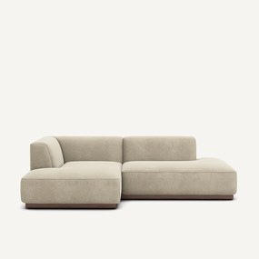 Γωνιακός καναπές αριστερός από λινό βελούδο, JACOPO