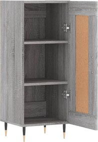 vidaXL Ντουλάπι Γκρι Sonoma 34,5x34x90 εκ. από Επεξεργασμένο Ξύλο