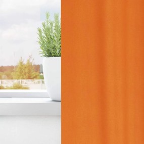 vidaXL Κουρτίνες Μαύρης Ύφανσης με Δαχτυλίδια 2 pcs Πορτοκαλί