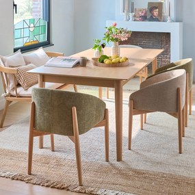 Πολυθρόνα τραπεζαρίας με ανάγλυφη ταπετσαρία, Beca