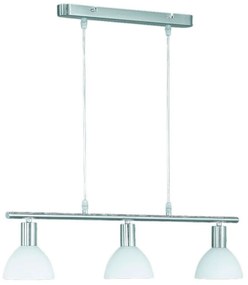 Φωτιστικό Οροφής Dallas R335110307 3xE14 40W 11x61x120cm Nickel Mat RL Lighting Μέταλλο,Γυαλί