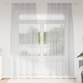 vidaXL Κουρτίνες 2 pcs Ανοιχτό γκρι 140 x 225 cm Πολυεστέρας