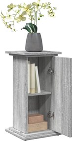vidaXL Βάση Οθόνης με Αποθ. Γκρι Sonoma 31x30x60 εκ. Επεξεργ. Ξύλο