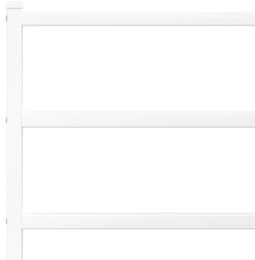 Πλαίσιο Κρεβατιού με Κεφαλάρι Λευκό 107 x 203 εκ. Μεταλλικό - Λευκό