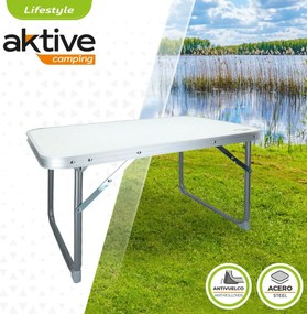Πτυσσομενο τραπεζακι Aktive Λευκό 60 x 40 x 40 cm (4 Μονάδες)
