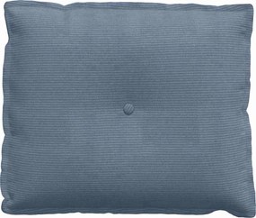 vidaXL Μαξιλάρι Πλάτης Μπλε 60 x 50 cm Υφασμάτινο Κορντουρά