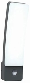 Φωτιστικό Απλίκα με Αισθητήρα Κίνησης IP54 18w 1100lm 4000Κ 111° 83x11xY311mm Dark Grey Χυτό Αλουμίνιο Lutec Kira 5288903118