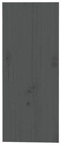 vidaXL Κάβα Κρασιών Γκρι 62 x 25 x 62 εκ. από Μασίφ Ξύλο Πεύκου