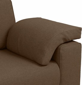 vidaXL Διθέσιος καναπές Καφέ 180 cm ύφασμα