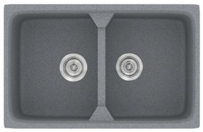 Sanitec Classic 318 Metallic Silver Νεροχύτης
