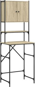 vidaXL Ντουλάπι Πλυντηρίου Sonoma Δρυς 68x48,5x194 εκ.