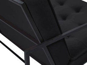 Πολυθρόνα Concept 55 193, Μαύρο, 80x62x77cm, Ταπισερί, Πόδια: Μεταλλικά