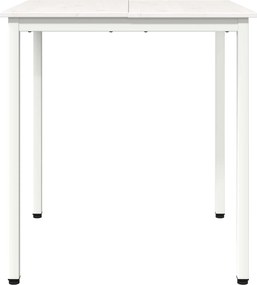 vidaXL Τραπεζαρία Λευκό 70 x 70 x 75 cm Στερεά ξυλεία πεύκου
