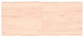 vidaXL Επιφάνεια Τραπεζιού 140x60x(2-6)εκ Ακατέργαστο Μασίφ Ξύλο Δρυός