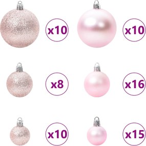 vidaXL Τεχνητό Χριστουγεννιάτικο Δέντρο με Άξονα με βάση Λευκό 270 cm