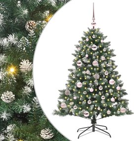 vidaXL Τεχνητό Χριστουγεννιάτικο Δέντρο με 150 LED Πράσινο 120 cm