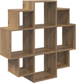 vidaXL Ράφι Τοίχου Artisan Δρυς 90 x 25 x 90 εκ. Επεξεργασμένο Ξύλο
