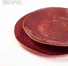 SHINE ΠΙΑΤΕΛΑ ΓΥΑΛ. ΡΟΖ ΜΕ ΧΡΥΣΟ ΧΕΙΛΟΣ 28ΕΚ