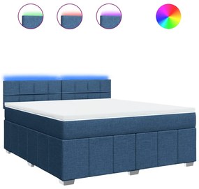 ΚΡΕΒΑΤΙ BOXSPRING ΜΕ ΣΤΡΩΜΑ ΜΠΛΕ 180X200 ΕΚ. ΥΦΑΣΜΑΤΙΝΟ 3289453