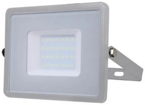 V-TAC LED Προβολέας SAMSUNG CHIP SMD 30W Σώμα Γκρι Ψυχρό Λευκό  Α++ 5 Χρόνια Εγγύηση