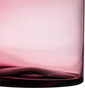 Γυάλινο βάζο μωβ 15x25εκ