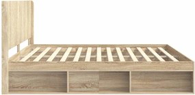 vidaXL Καλάθι με αποθήκη και κεφαλάρι Sonoma Δρυς 200 x 200 cm