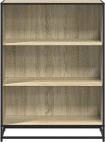 vidaXL Βιβλιοθήκη Χρώμα Sonoma Δρυς 80,5x35x107,5 εκ. Μοριοσανίδα