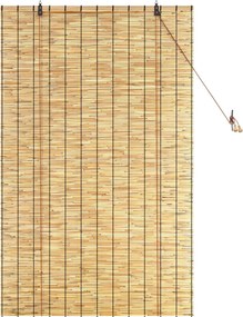 vidaXL Ρόλερ (στόρι) Φυσικό 100 x 160 cm Καλάμι