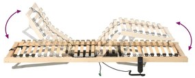 vidaXL Στιβαρό Κρεβάτι με Σλάντα Καφέ 90 x 190 cm Στερεό Ξύλο Μηλιάς