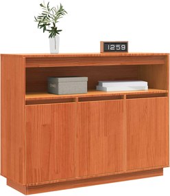 vidaXL Πλαϊνό γραφείο Κερωτό καφέ 104,5 x 34 x 80 εκ