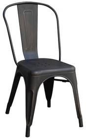 Καρέκλα Relix Antique Black Ε5191,10 45Χ51Χ85 cm Metal