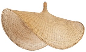 01769 GloboStar® GLOBOSTAR® CUBA 01769 Boho Κρεμαστό Φωτιστικό Οροφής με Ντουί 1 x E27 AC 220-240V IP20 - Μπεζ - Μ100 x Π100 x Υ55cm