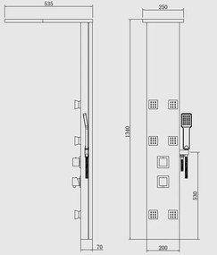 Karag Thalia P5046 - Στήλη υδρομασάζ
