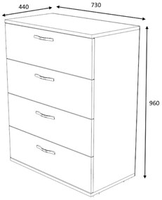 ΣΥΡΤΑΡΙΕΡΑ VELIKA MEGAPAP ΧΡΩΜΑ ΚΑΡΥΔΙ 73X44X96ΕΚ.